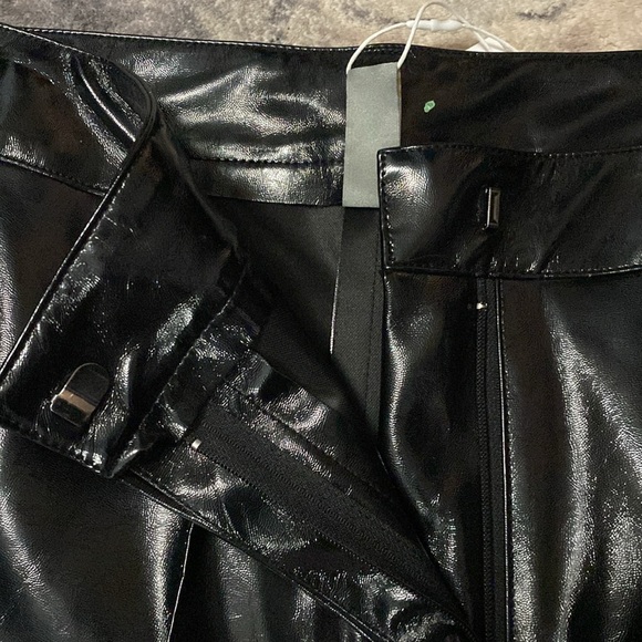 NWT ONLY FAUX LATEX STR LEG PANTS - Picture 5 of 8